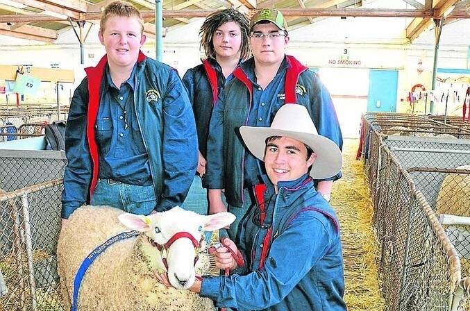 Helping out with Gladstone High's show efforts were Year 10 students Jack Flavel, 15, and Alex Sargent, 16, Year 11 student Nik Bunnett and Year 12 student Hayden Hillman, 17.