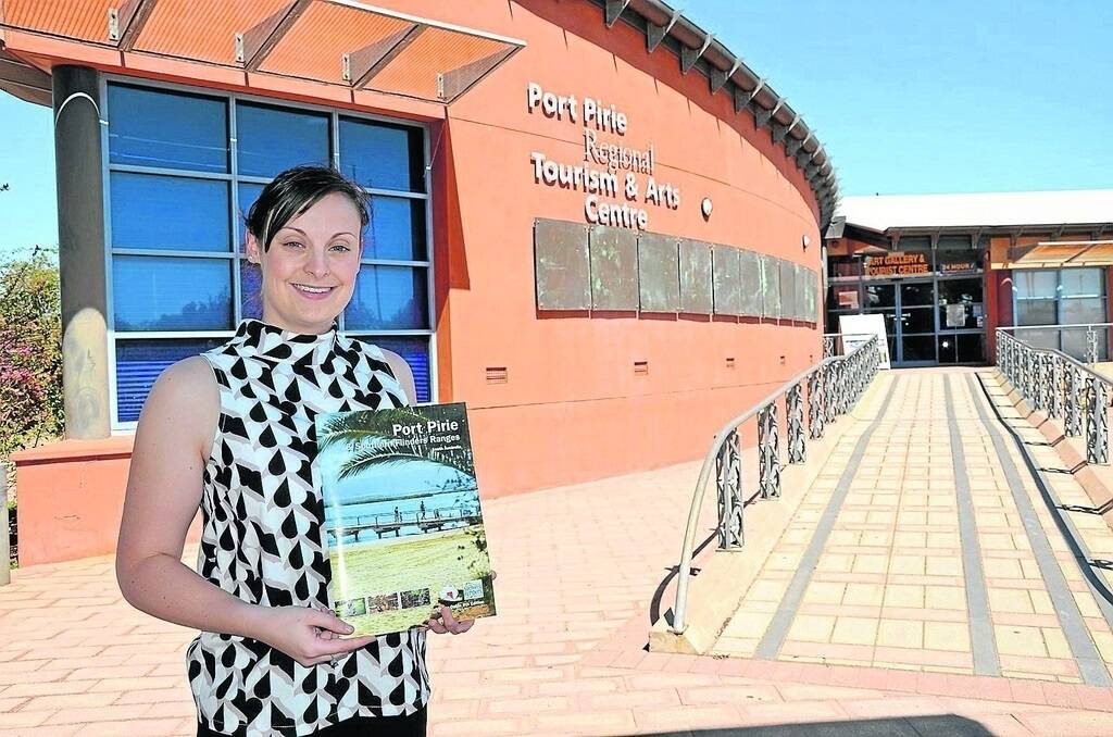 Port Pirie Regional Council tourism coordinator Belinda Jackson with the new Port Pirie and Southern Flinders Ranges Visitor Guide.