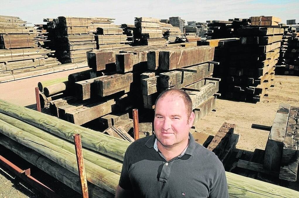 WOOD BOOST: Paul Tucker took over the Adelaide & Rural Salvage empire, which sources material from across the country, in 2003.