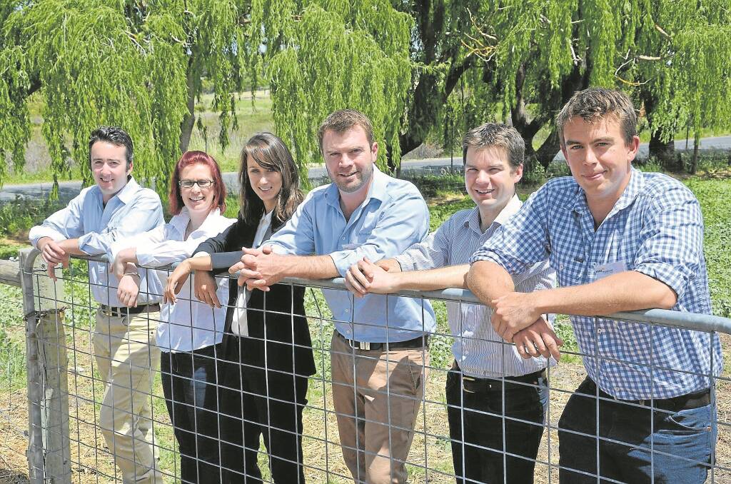 MSA trade development officer Jake Phillips, MLA value chain relationship manager Verity Gilbertson, CCA's Annabel Johnson, AgriPartner Consulting principal consultant Hamish Dickson, and University of Adelaide researchers Dr Stephen Lee and Michael Wilkes - all speakers at the Beef 4 Profit workshop.