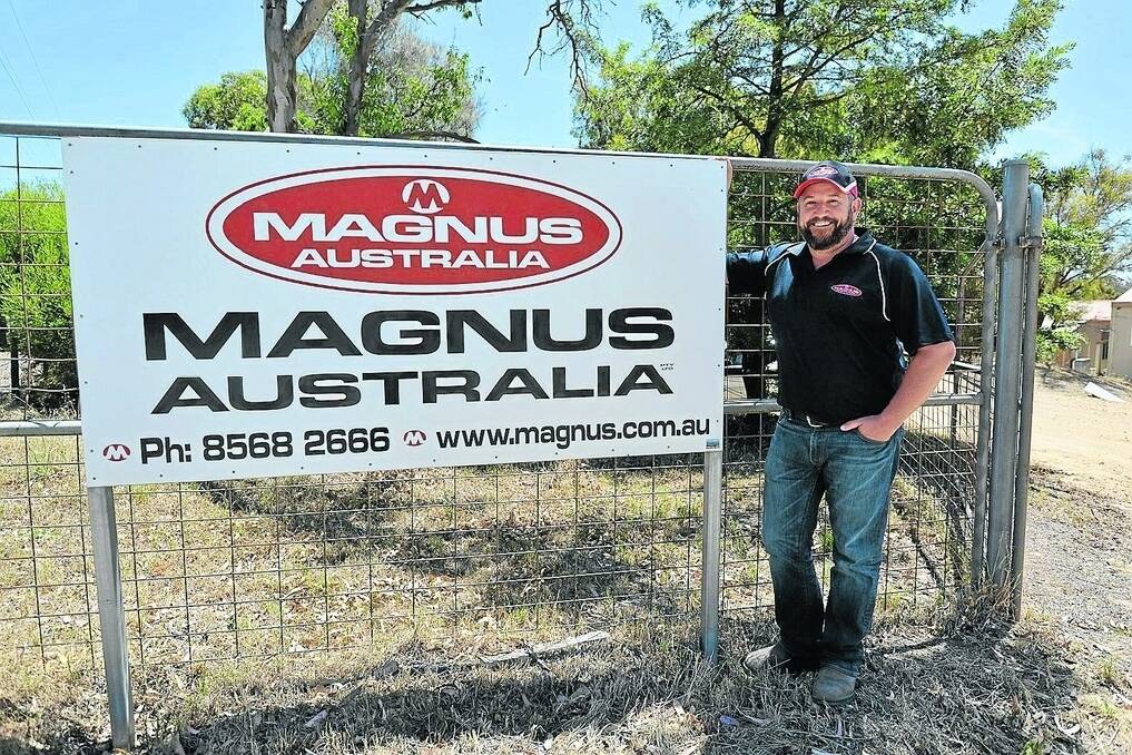 SALES STRATEGY: On-site visits are carried out by Magnus Australia sales manager Brandon Loechel, Mount Pleasant.