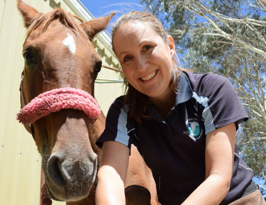 IN GOOD CARE: Jenny Austin turned her passion for horses into a career.