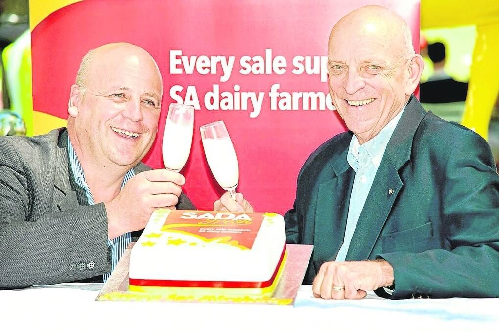 SADA president David Basham and Dairy Industry Fund chair Dennis Mutton are excited about the announcement of the fund’s first projects.