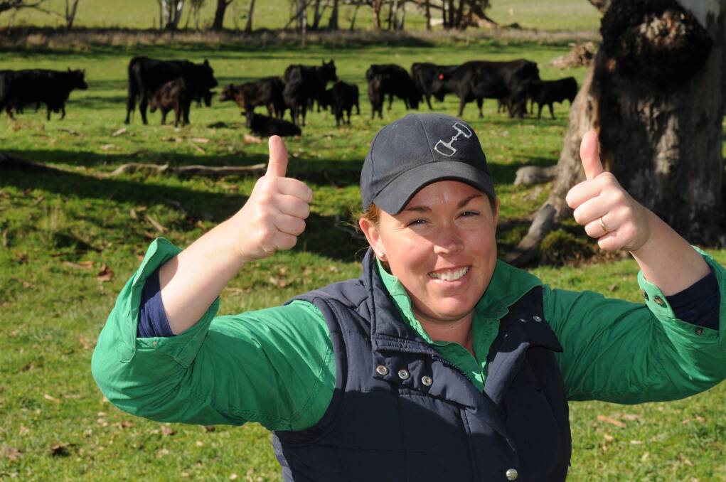 Keyneton cattle producer Kelly Brown says she is "stoked with how cattle prices are going", but seasonal conditions are still a concern, with more rain needed to replenish green feed.
