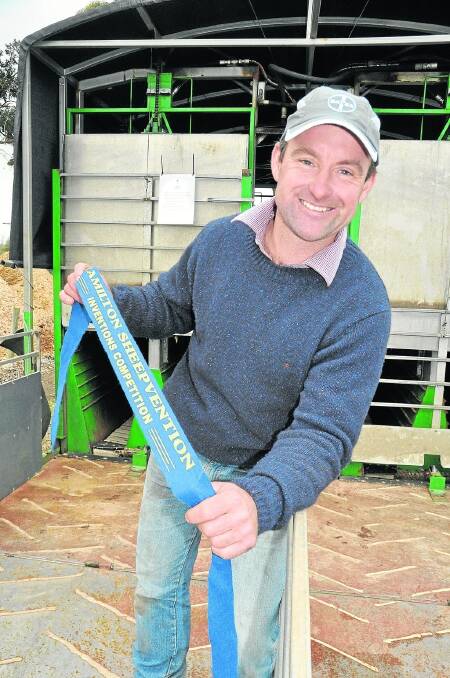Livestock contractor Josh Pumpa, Gringegalgona, Vic, took out the Novartis Animal Health Robert F Stewart Major Award for his Double Pumpa Sheep Dip.