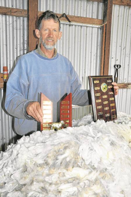 David Lock, Lock-Haven, Mundulla, claimed the team of two fleeces and fleece of the day trophies in the long-running Mundulla hogget competition.