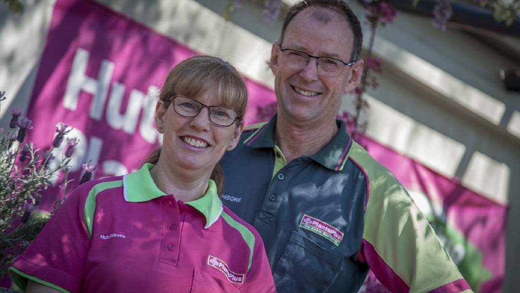 NARACOORTE: Marilyn and Andrew Hutchison are offering their long-held family business Hutchisons Plants Plus for sale. Photo: Matt Fleischer 