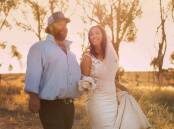 Ben and Jennifer Richie, Appila, were married on the farm on April 6. Picture supplied.