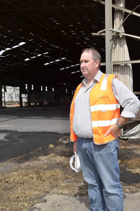 Balco's chief executive officer Rob Lawson at the gutted processing plant at Balaklava.