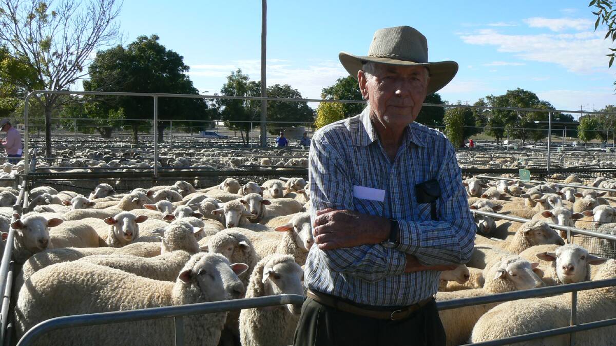 Norm Vallance, Kiamal Farms, Vic, visited Ouyen to check out the sale.