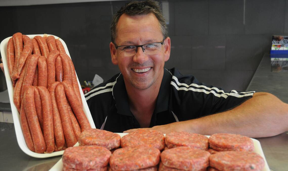 NATIONAL FINALIST: Mathie's Meat Shoppe's Jason Mathie, Clare, will contest the National Sausage King awards in Brisbane on February 6 with his Blazin' Texan Chilli beef sausages and saltbush hogget Bush Burger.