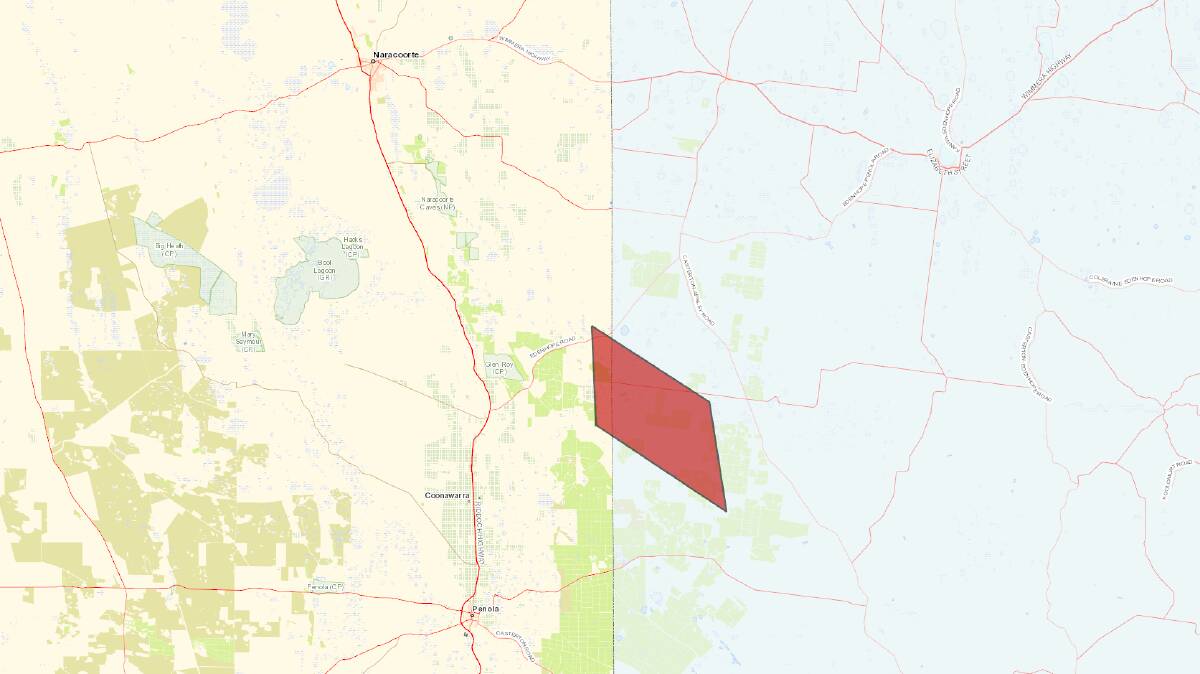 An emergency warning has been issued by the Country Fire Service regarding a fire at Wrattonbully.