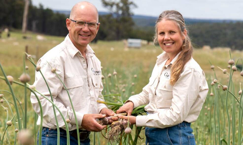 Raquel and Murray Johnson have split their 80-hectare holding near Bridgetown into several cells that are leased to budding young farmers.