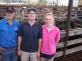Wayne, Callum and Sarah Mirtschin, Karonga, Byaduk, sold 15 Angus heifers, 340kg, for 318c/kg or $1081.