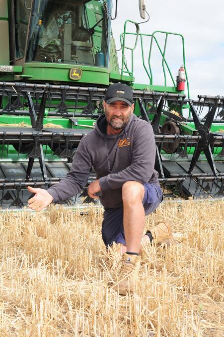 Lock farmer Kerran Glover says he won't make any decisions based on moisture for his 2024 crops until next year. Picture by Katie Jackson