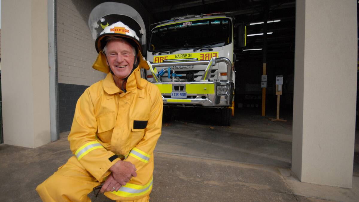 READY TO ACT: Nairne Country Fire Service firefighter Richard Hirstle said volunteers were relieved last week to see the CFS and SES Volunteer Charters signed. 