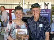 Author and war historian Judith Long, nee Darby, Bendigo, Vic, with the late Cyril Matthews, Koongawa, with her first book in 2019. Picture supplied