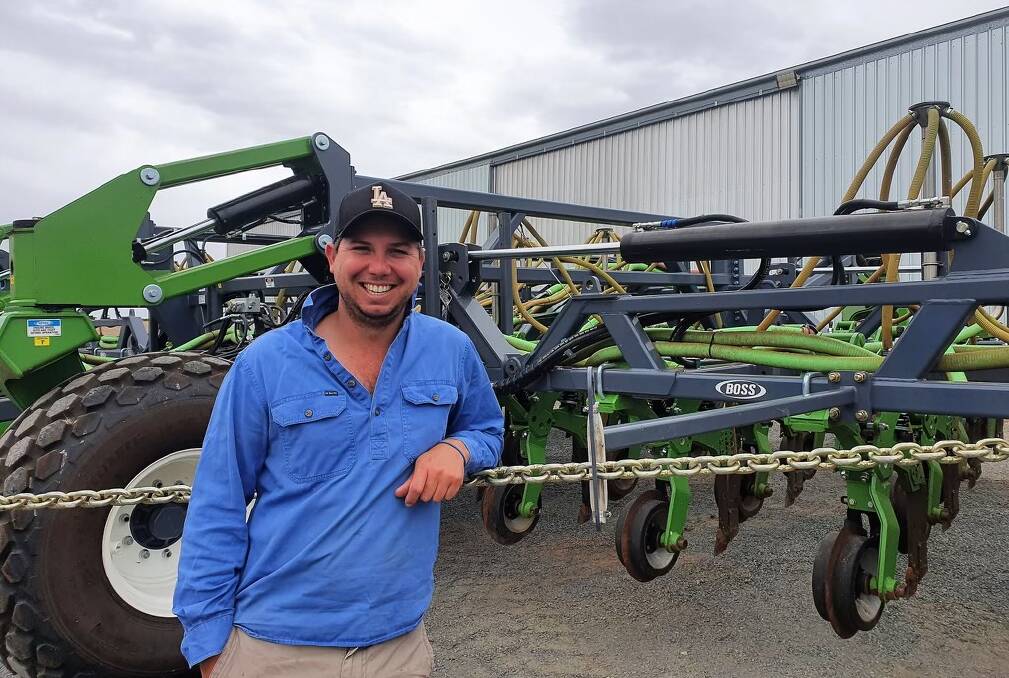 NEW ADDITION: Halbury farmer Luke Simon said investing in an air seeder was a game changer for the family farm. Photo: SUPPLIED