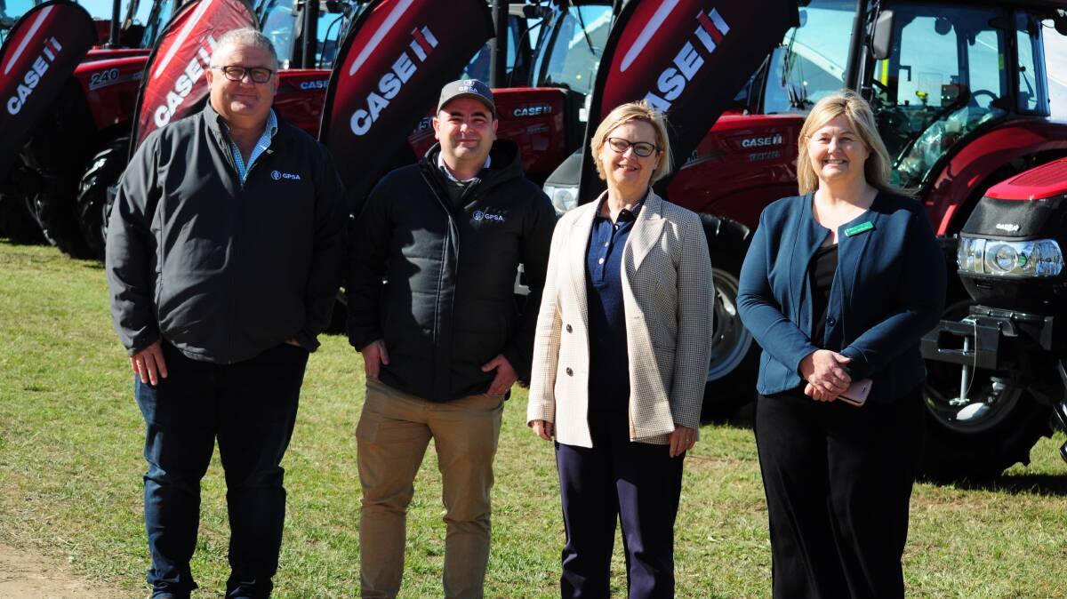 NEW OPPORTUNITY: Primary Industries Minister Clare Scriven (second from right) with Grain Producers SA director Nick Hillier, chief executive officer Brad Perry and grower director Peta Wilmott.