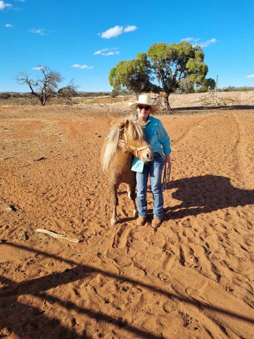 Sarah Filmer was reunited with lost pony Cheeto following a three day search of the 4000 square kilometre Nonning Station.