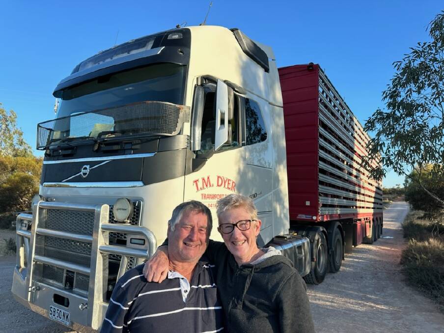 Terry Dyer and his partner Tracey Anderson, Barmera, are keen to explore Australia after retiring from their livestock transportation business. Picture supplied 