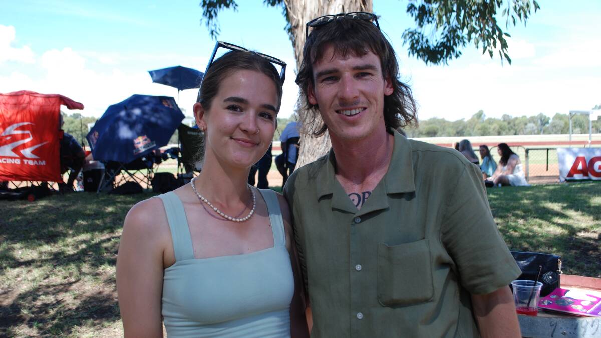 Ashley Clegg and Sam Thompson, of Condobolin. The couple are originally from Adelaide but now manage the local pool. Picture by Rebecca Nadge