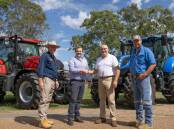 At the partnership announcement were Neil Mudd (Case IH KP &DC Machinery), Tobie Payne (CNH Industrial), Rob Rein (Tocal College) and Matt Jackson (Double R New Holland). Picture supplied