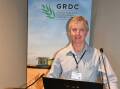 Michael Walsh, from Charles Sturt University at Wagga Wagga, NSW, was a speaker at the GRDC Grains Research Update held in Adelaide. Picture Paula Thompson