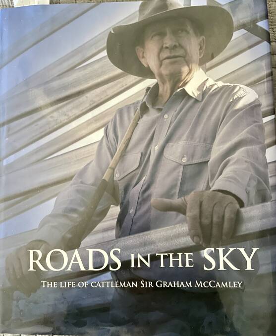 The front cover of Roads in the Sky detailing Sir Graham's life. 