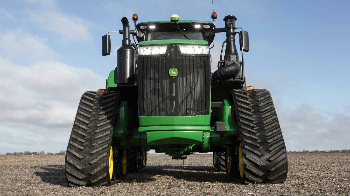 ON TRACK: The 3.05 metre track spacing option is now available on the John Deere 9470RX, 9520RX, 9570RX and 9620RX Series Four tractors.