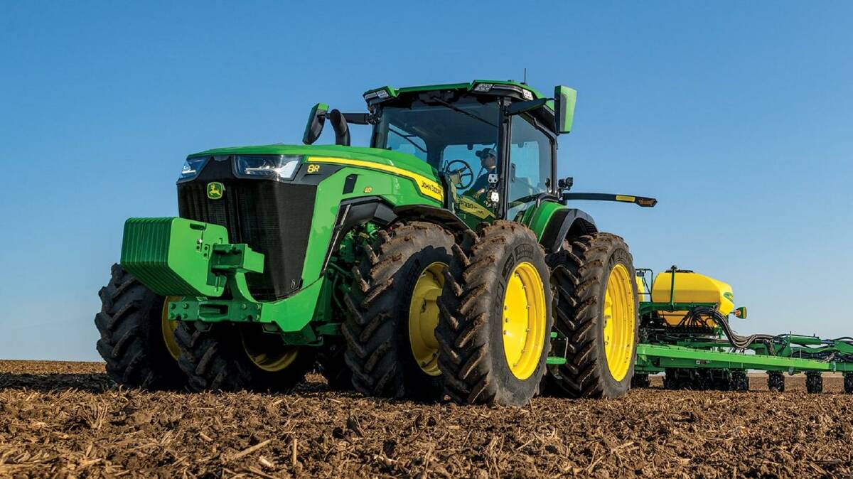 UPCOMING RELEASE: The 8R410 is one of seven models in the new John Deere 8R wheeled tractor line-up, set to be available in Australia from mid-2020. 