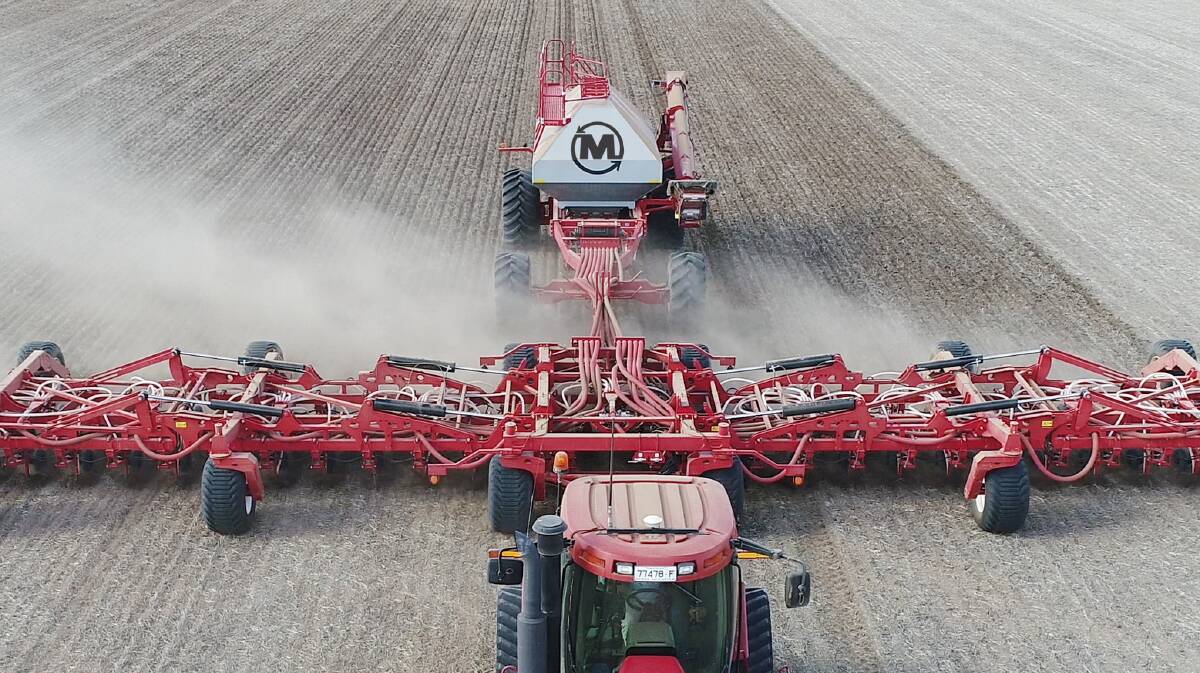 STRONG SEEDING: The new Morris Quantum air drill uses patent-pending, interlocking frame technology to increase strength and durability. 