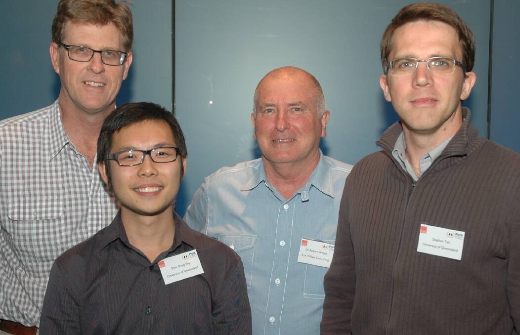 Alan Skerman, Shao Dong Yap, Rob Wilson and Stephan Tait all tackled how to turn piggery waste into potentially profitable bioenergy under the Pork CRC’s successful Bioenergy Support Program.