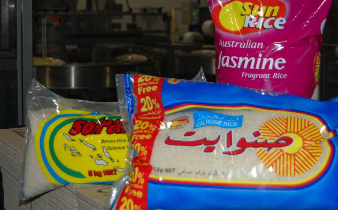 SunRice brands in some of the company's 100 export markets, including SolRice for the big Pacific trade.
