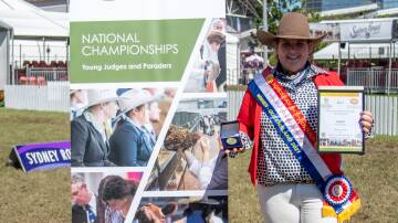 Sarah Sutton of Sulky near Ballarat representing Victoria won the 2021 Agricultural Shows Australia national beef cattle young judges competition. Photo: Branded Ag