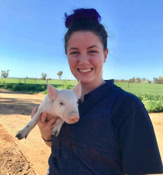 GOALS: Katelyn Tomas aims to positively influence better meat quality and higher welfare of pigs.