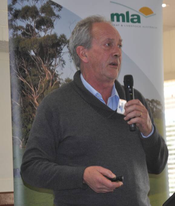 MEAT RESEARCH: Murdoch University researcher David Pethick, WA, highlights the latest research on minimising dark cutting beef at the SA Cattle Producers Forum.
