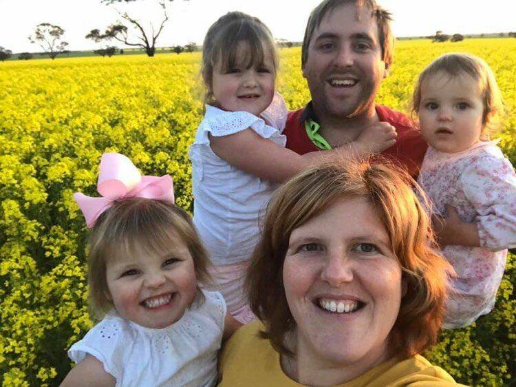 Kaniva farmers Jonathan and Tiarnee Dyer and their daughters Tallulah, Mabel and Beatrix have been the face of the SA government's harsh border lockout of all but the most essential travellers.