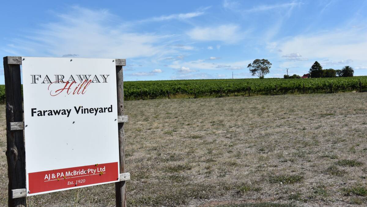 After the wool crash the McBride family decided to diversify its income including into wine with the purchase of the Faraway Hill vineyard at Wrattonbully in 2003.