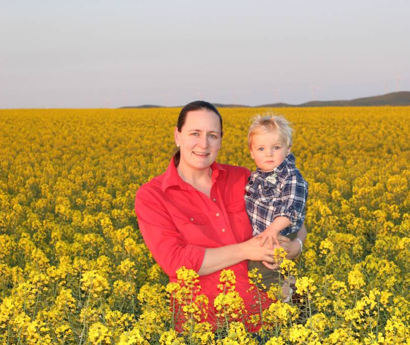 UNNECESSARY SPEND: Spalding farming consultant Ruth Sommerville, with son Tom, says re-branding the state's NRM department will be a costly process.