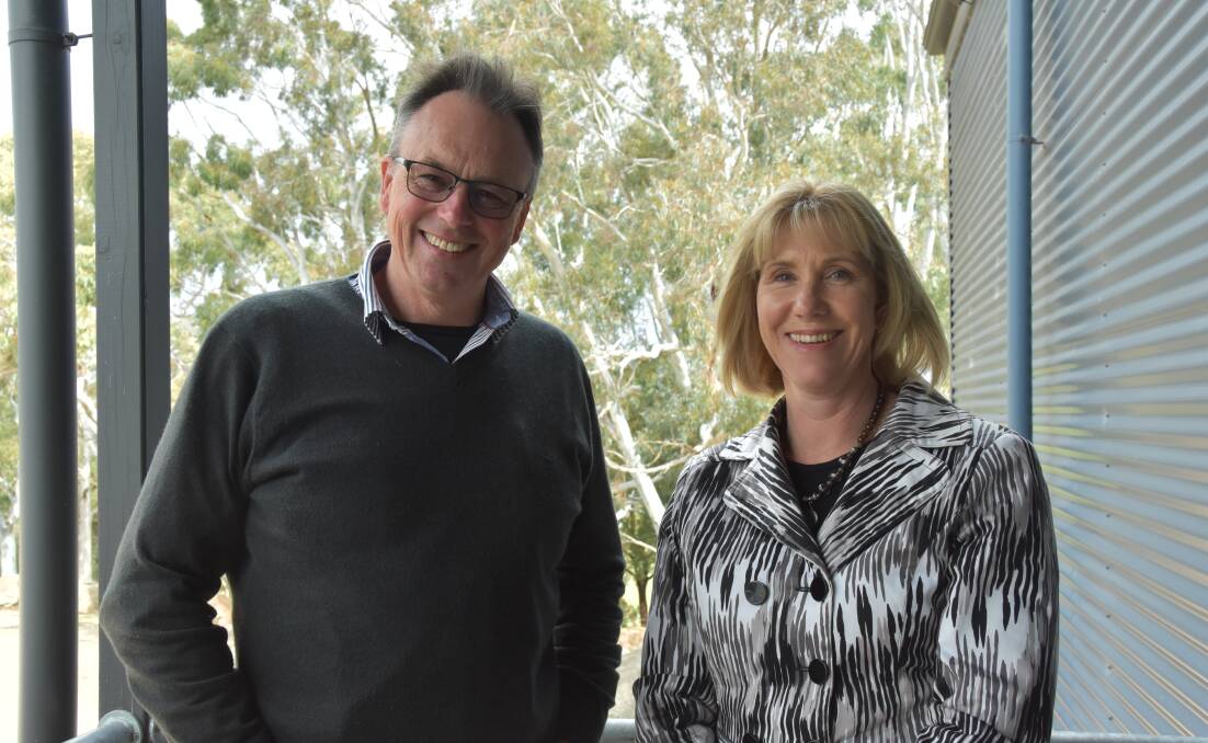 INDUSTRY RECOGNITION: Davies Livestock Research Centre director Wayne Pitchford and Lucindale-based consultant Elke Hocking have won awards from the Southern Australia Livestock Research Council in their respective fields.