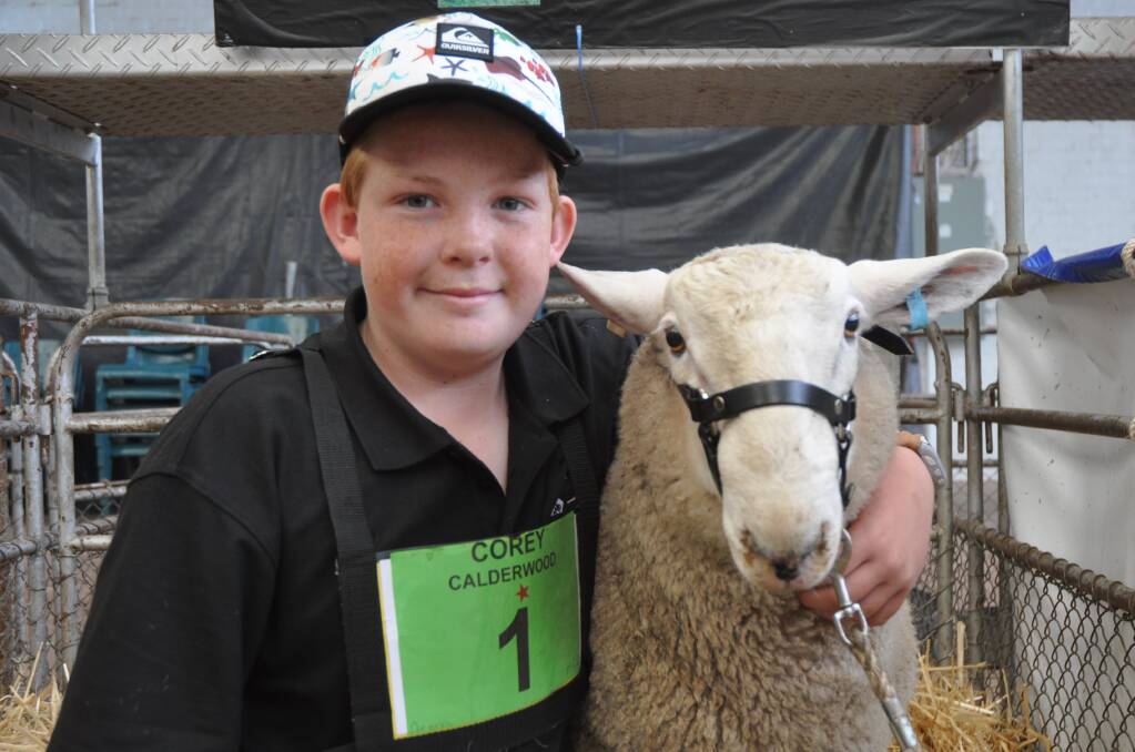 Corey Calderwood, Tumby Bay was the youngest participant at the SA Sheep Expo