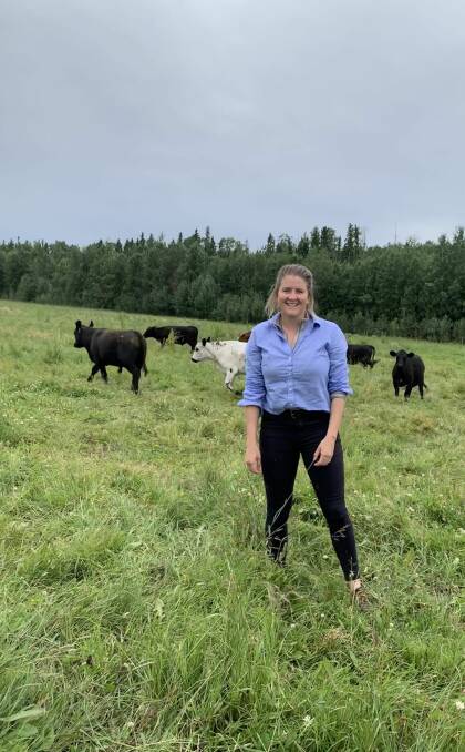 OVERSEAS EXPERIENCE: Ellen Litchfield, Marree, visiting Venator Ranches in British Columbia, Canada, as part of her Nuffield scholarship.