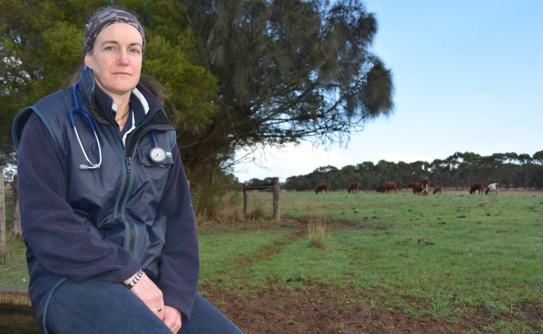 ACTION NEEDED: Mt Gambier vet Rebel Skirving says the shortage of vets is largely due to high attrition rates, with many graduates leaving the profession after only a few years. 