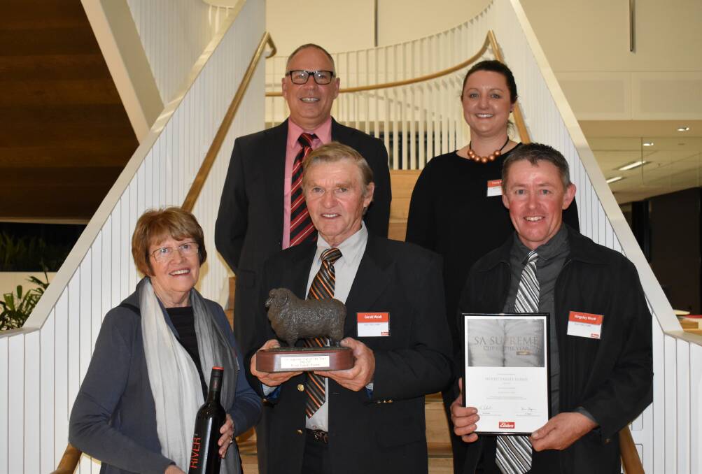 TOP ACCOLADE Elders' Trevor Smith with Tracey (back), Margaret, Gerald and Kingsley Woidt.