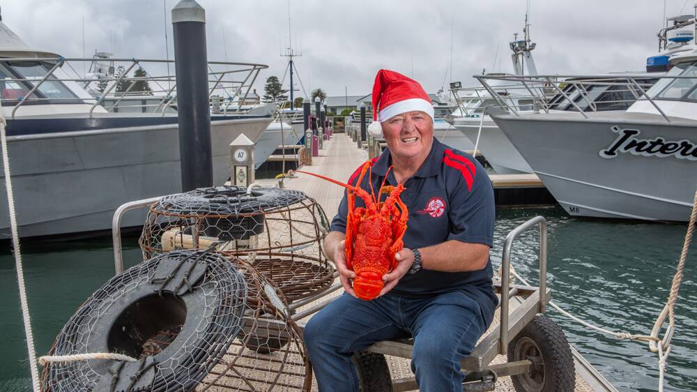 Robe fisherman Dean "Woody" Woodward says it is fantastic to see how the domestic market has stepped up to buy lobster, although the cheaper prices will hit the industry hard. Photo: Jacqui Bateman