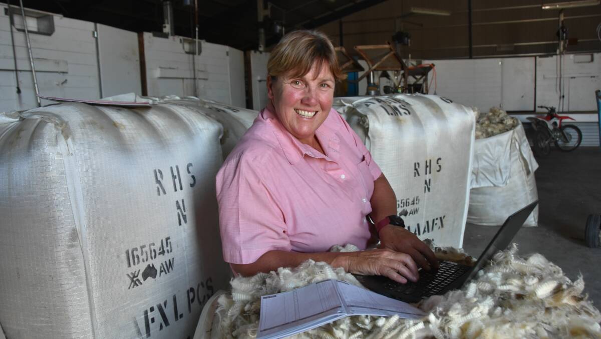 ELECTRONIC ADVANTAGE: South East based wool broker, classer and woolgrower Steph Brooker-Jones sees it as important that the wool industry embraces technology such as WoolQ.
