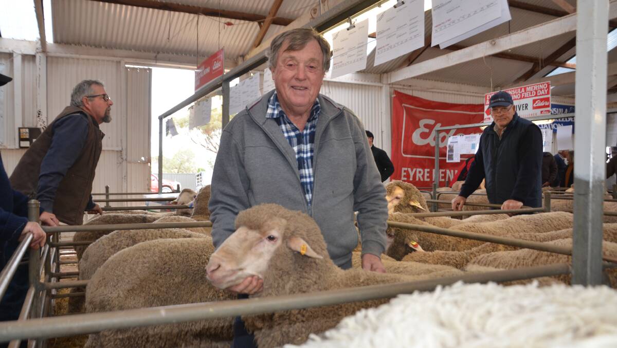 POSITIVE OUTLOOK: Leslie Hamence, Pimbena stud, Wirrulla, hopes his on-property ram sale later this month will average close to 2021.