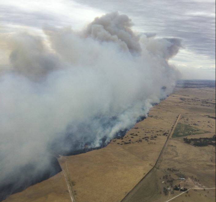 CFS incident controller Patrick Ross says the aerial resources worked well with the CFS members on the ground during last week's Blackford blaze which burnt more than 14,000 hectares. Photo: CFS