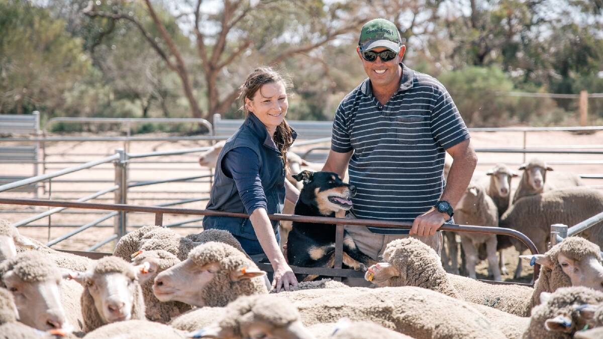 Waikerie sheep producer Brenton Kroehn (pictured with opposition primary industries spokesperson Nicola Centofanti) says the threat of FMD is a "massive concern".